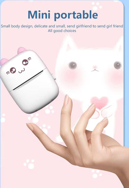 Cute Face Mini Printer